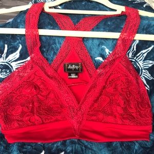 Red bralette